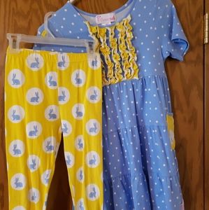Flowersak 10 Dress/Leggings Set